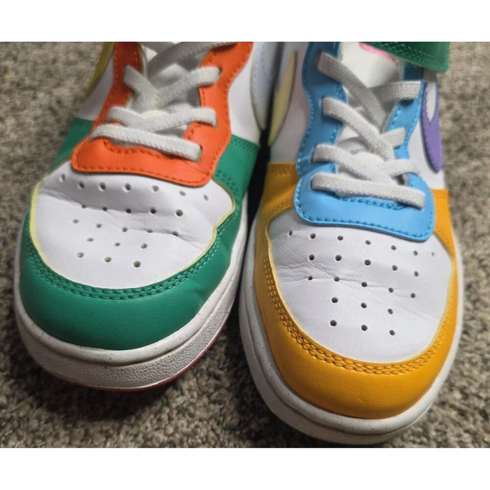 Nike Court Borough Sneakers Youth Size 2 Unisex Colorblock School Activewear
